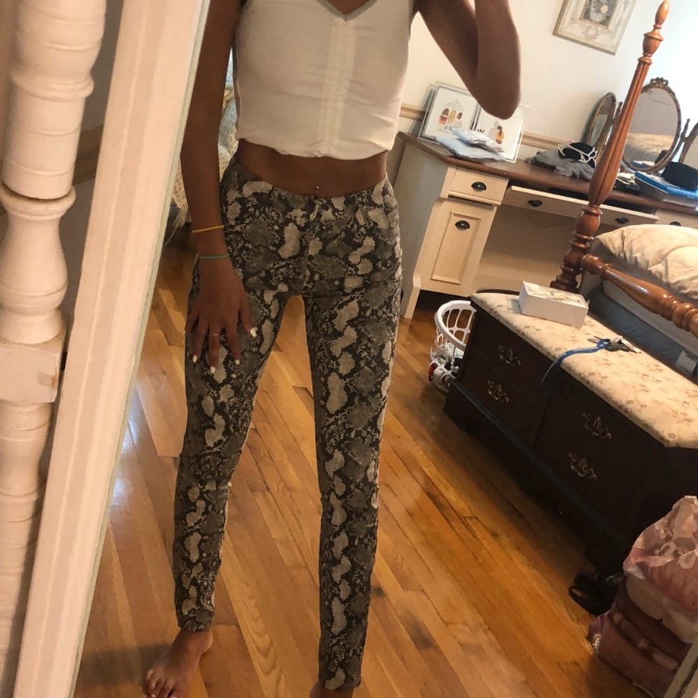NWT sexy snake print skinny jeans